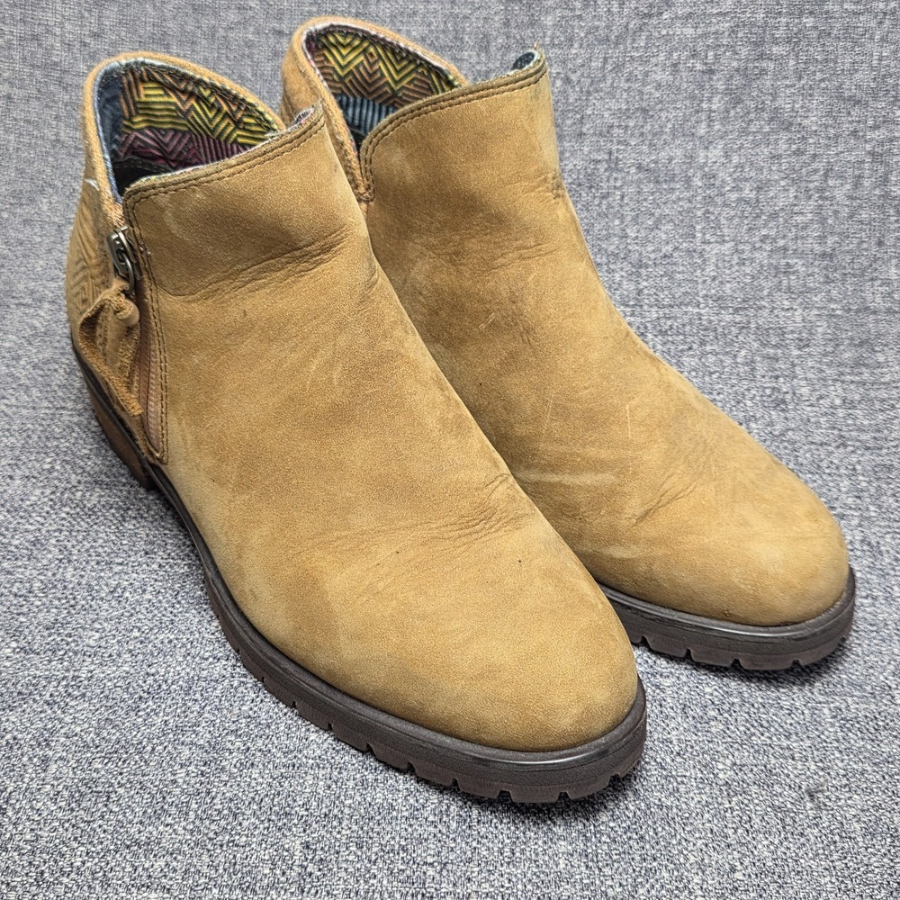 The North Face Bridgeton Ankle Boots Suede Camel Brown Zip Southwest Womens 6